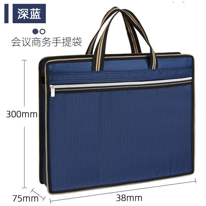 Handheld laptop for documents with zipper, business version, oxford cloth, material 4