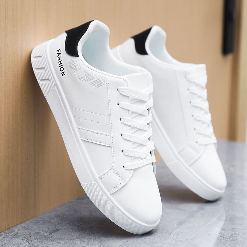 (Cross-border trading), fashionable breathable white sneakers for students flat, plus size 2