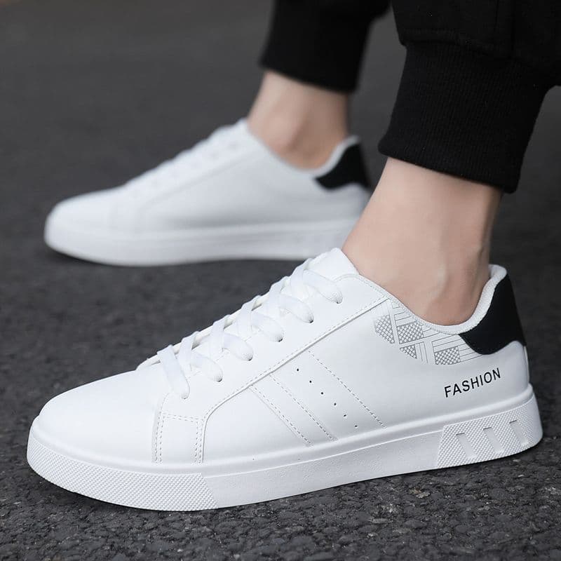 (Cross-border trading), fashionable breathable white sneakers for students flat, plus size 3
