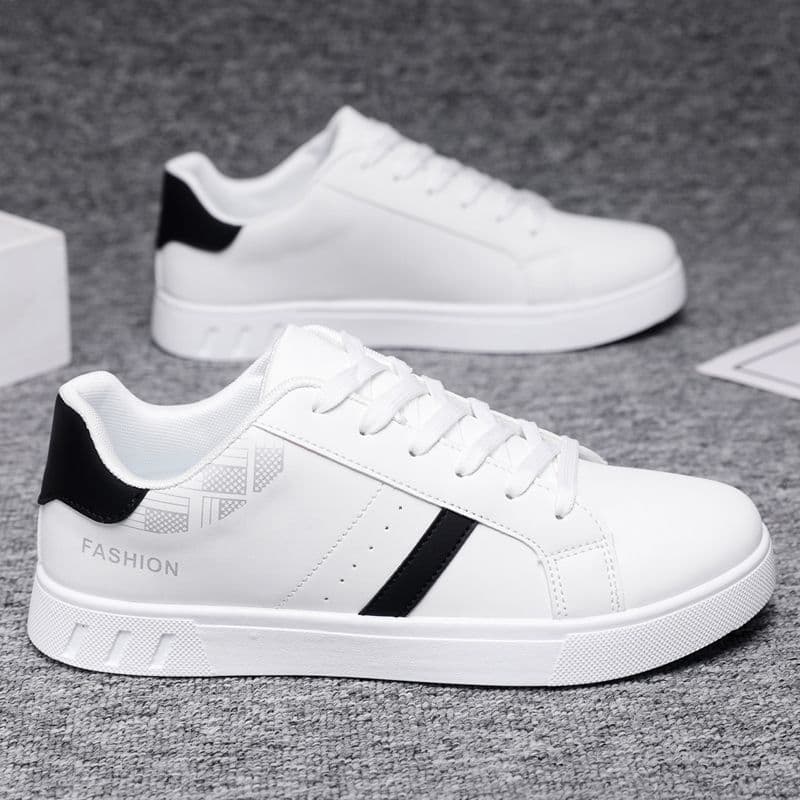 (Cross-border trading), fashionable breathable white sneakers for students flat, plus size 4