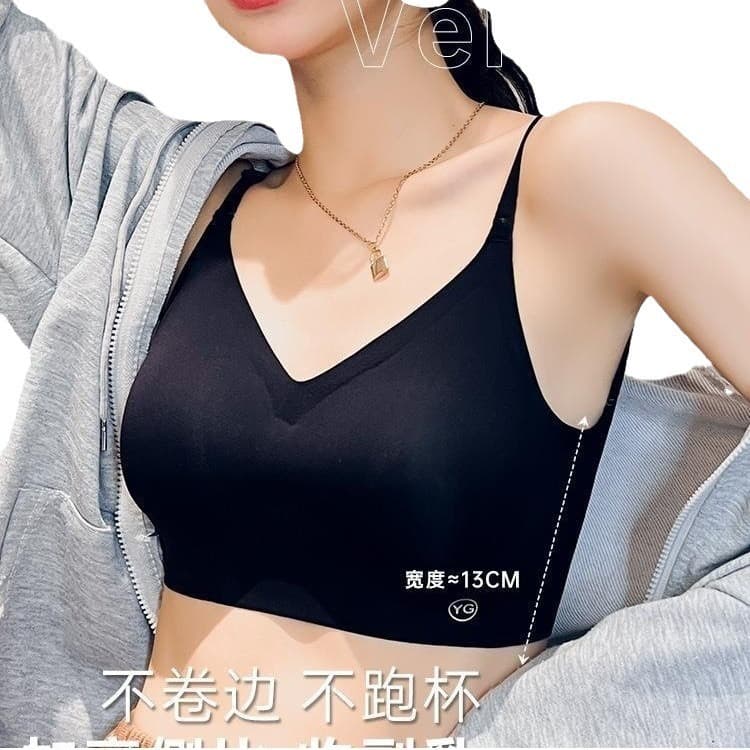Wireless bra, overall, bra top, push up bra, Japanese silk comfortable tube top, beautiful back, backless 5