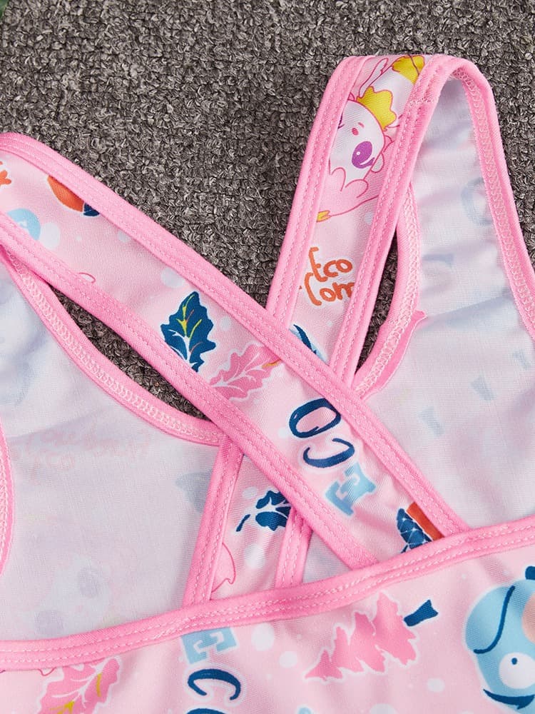 Cartoon children's swimwear, set for swimming, trousers 5