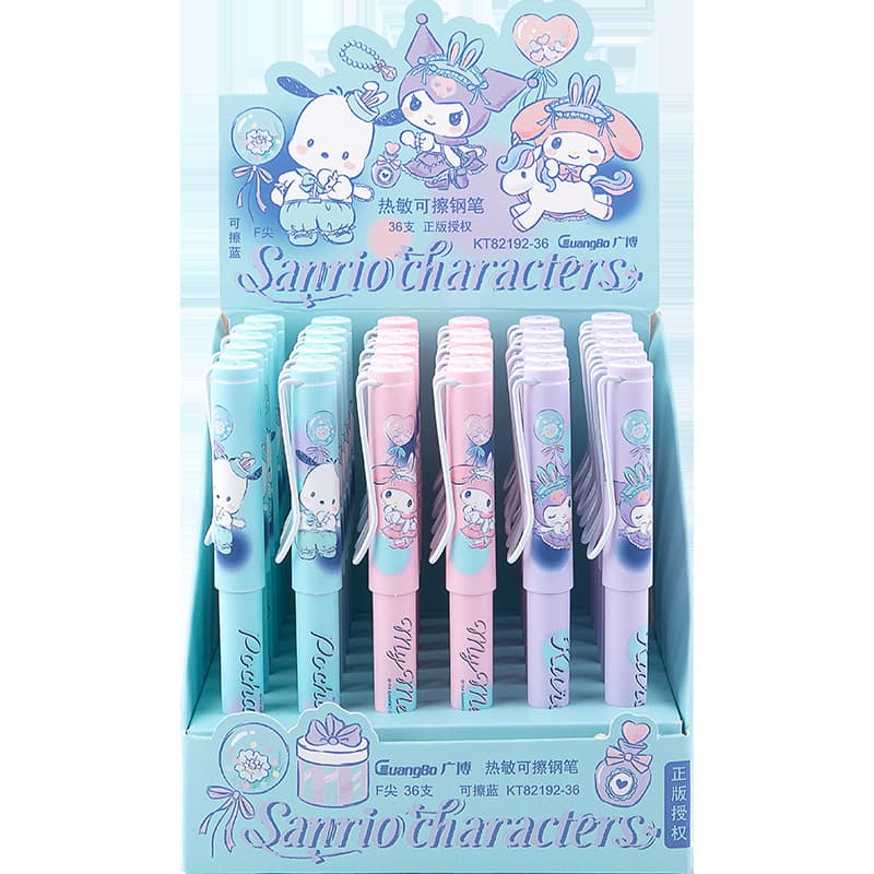 Sanrio Erasable Cartoon Blue Pen, 36-Pack 5