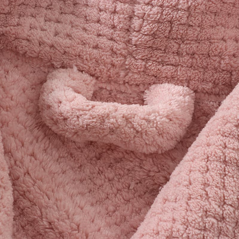 (Cross-border trading), flannel velvet long demi-season bathrobe, children's fleece pijama, increased thickness, family style 3
