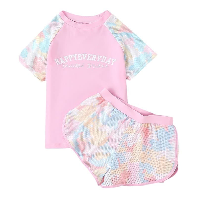 (Wholesale), children's swimwear girl's, split trousers for swimming, equipment, set, new collection 5