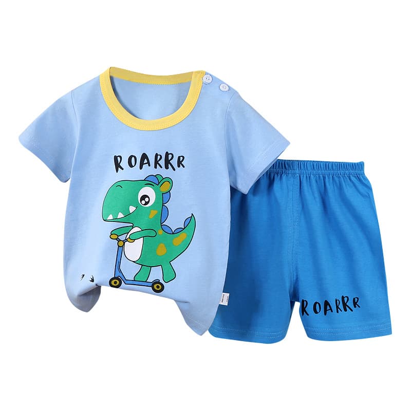 Children's summer sleeves, cotton set for boys, thin T-shirt, summer clothing, children's clothing 5