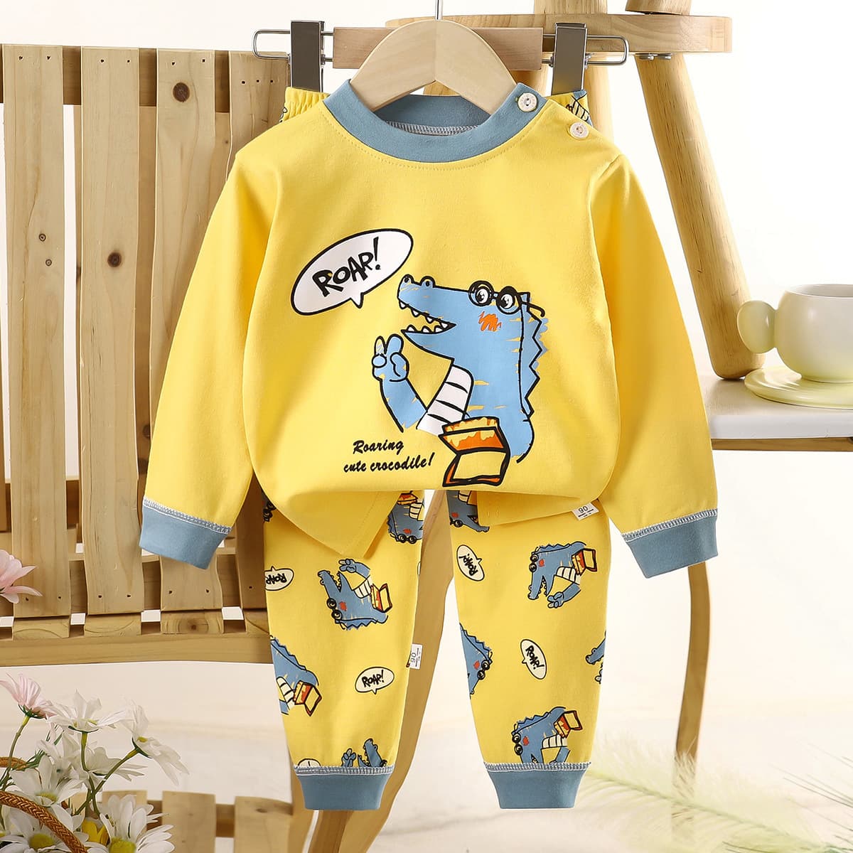 Cotton children's set, thermal underwear for boys, keep warm autumn pijama, children's clothing 3