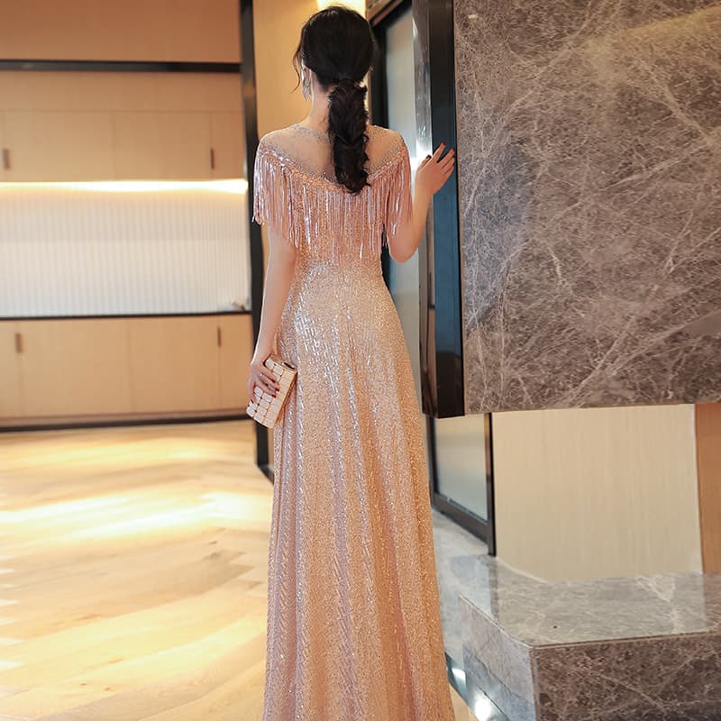 Evening dress, elegant elite suit, city style 5