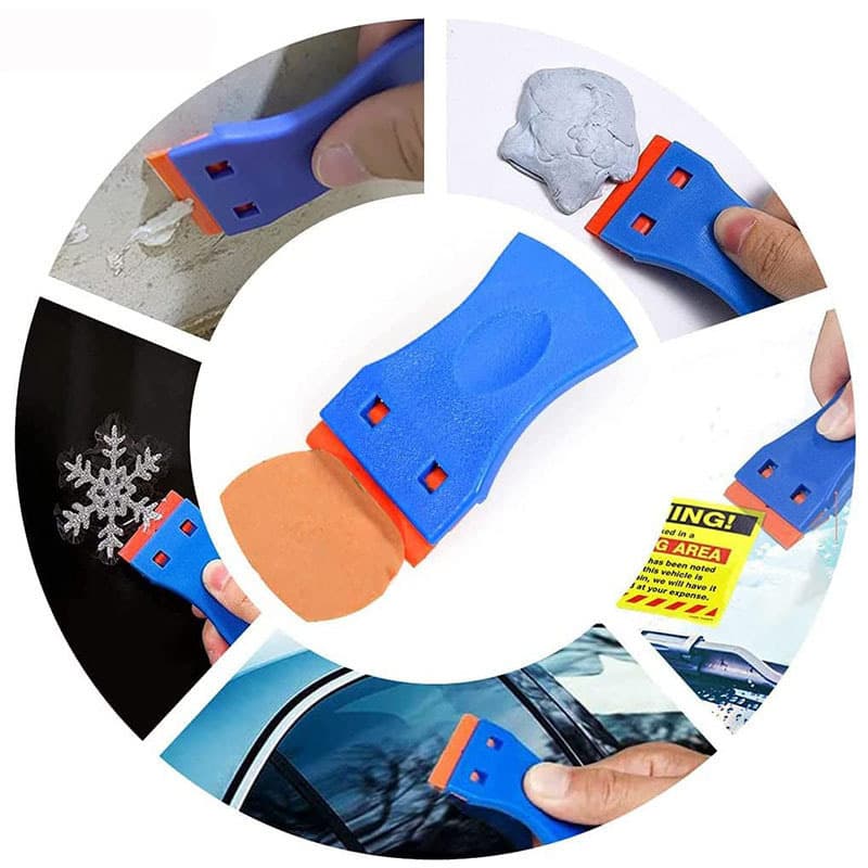 Cross-border hot car film tool glue removal and detergent scraper single-head color change film plastic does not damage paint surface cleaning scraper 5