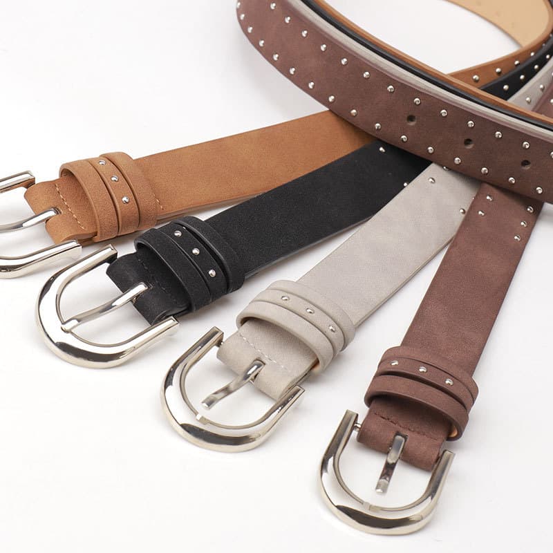(Cross-border trading), trend suede belt, universal retro jeans 3