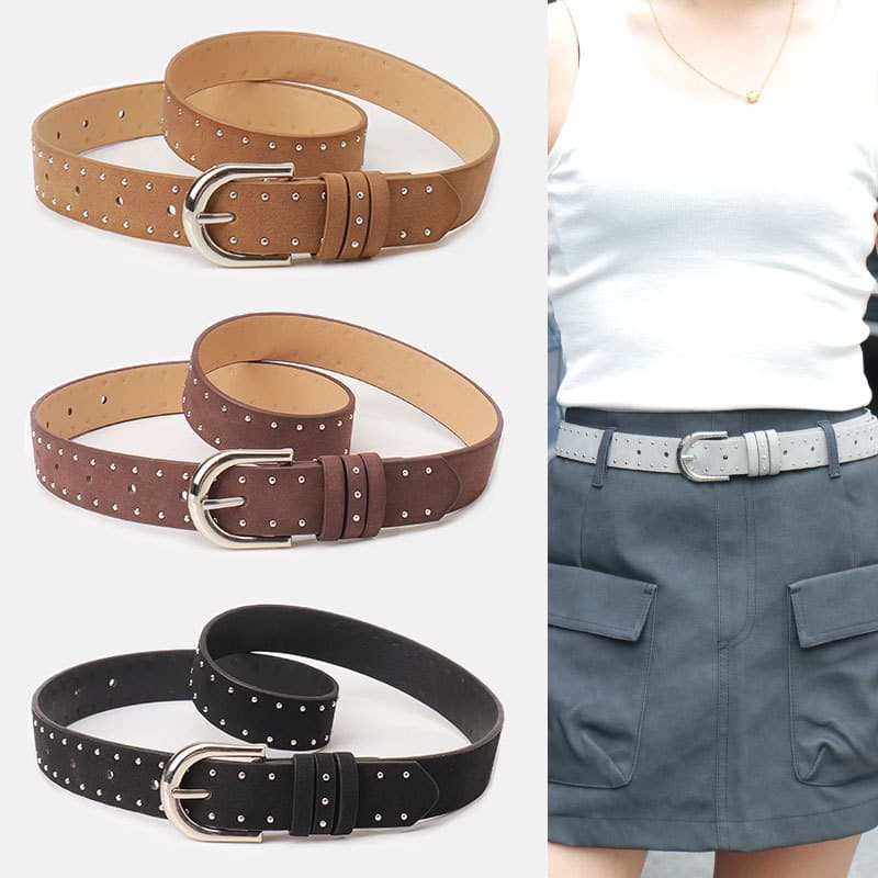 (Cross-border trading), trend suede belt, universal retro jeans 1