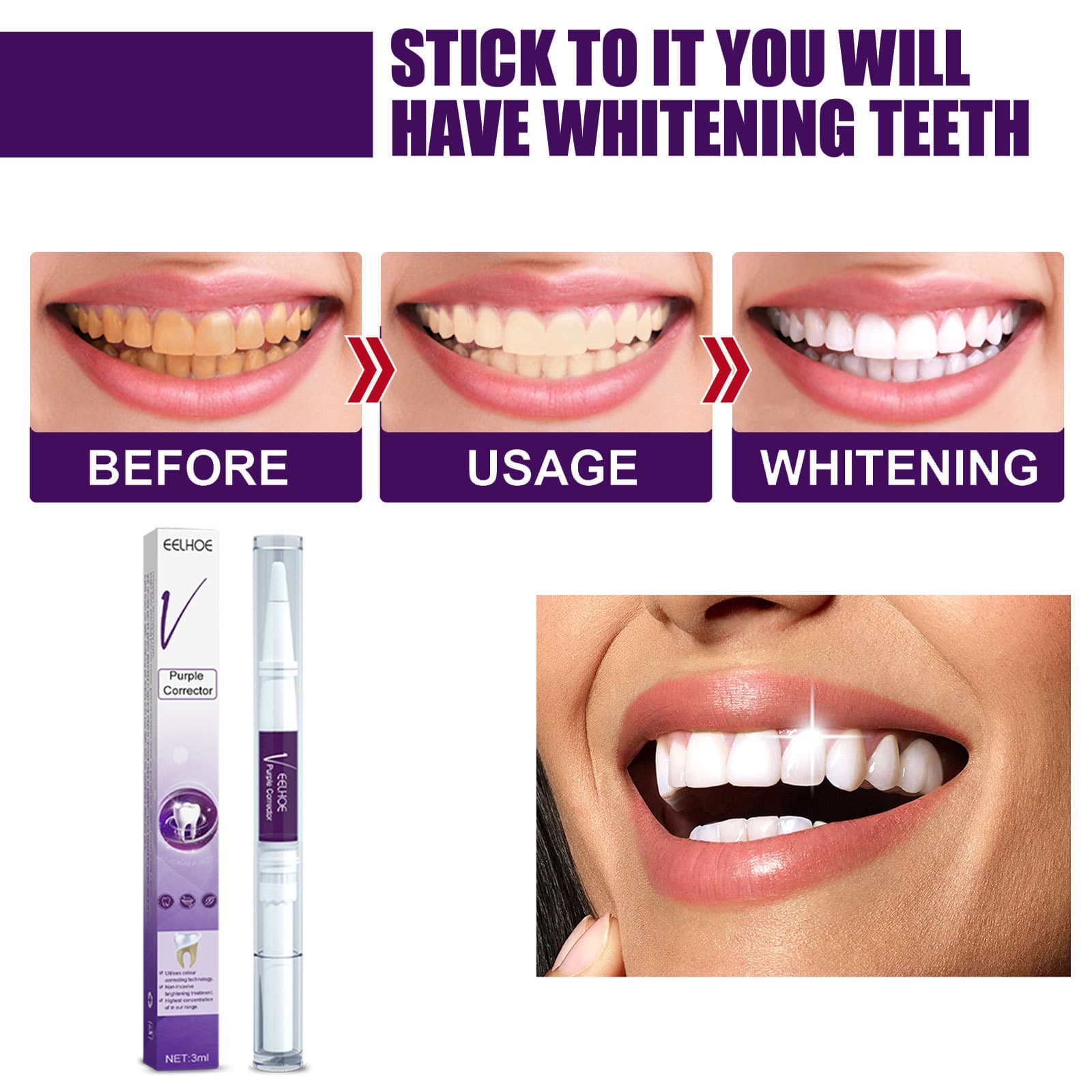 (Cross-border trading), purple toothbrush for oral cavity, spots removal 2