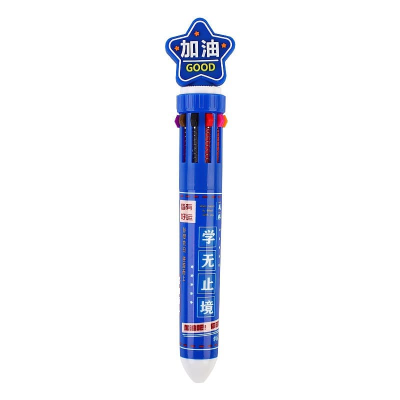 Ballpoint pen, cartoon hairpins, multicoloured coloured pencils for students, for secondary school, Birthday gift 5