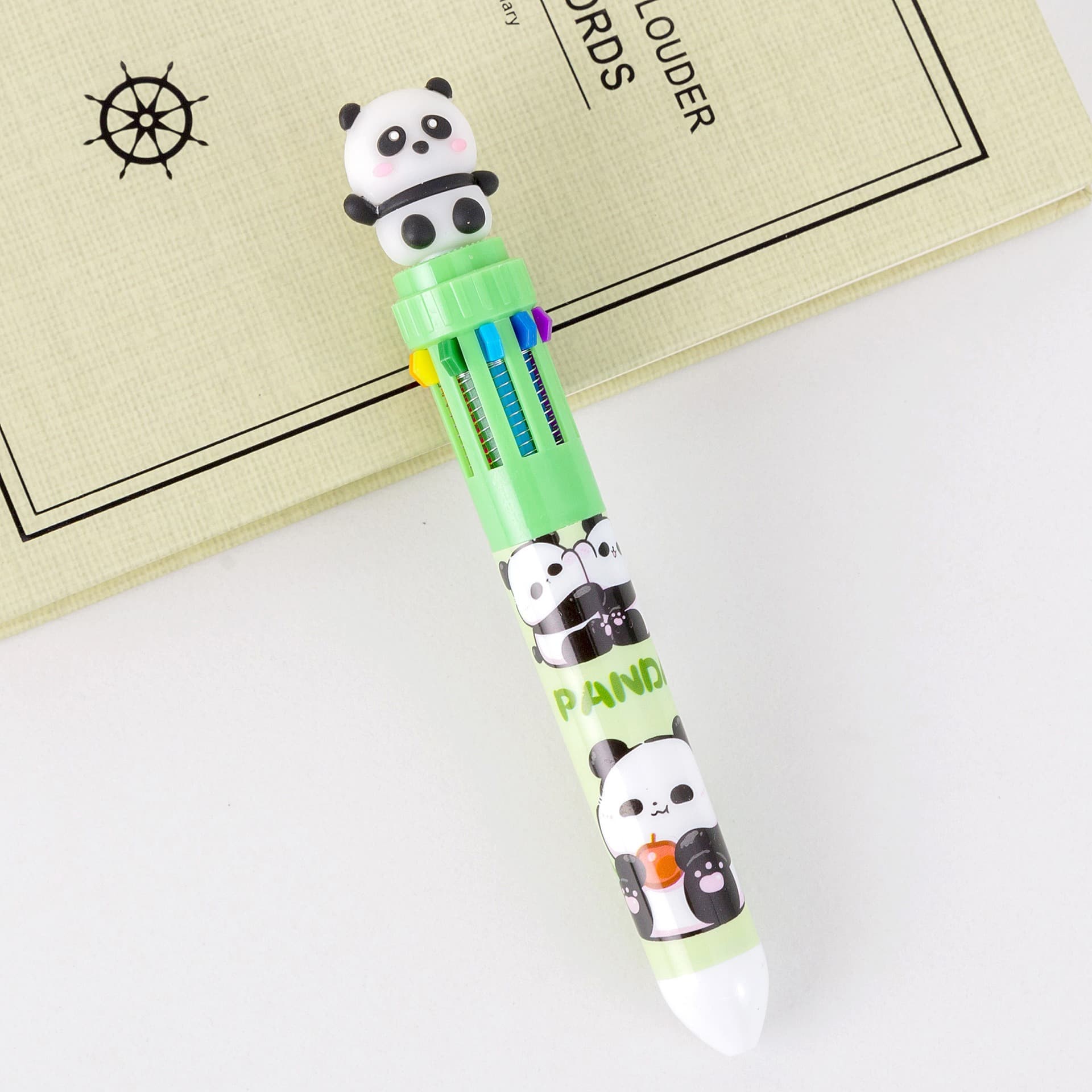 Ballpoint pen, cartoon hairpins, multicoloured coloured pencils for students, for secondary school, Birthday gift 10