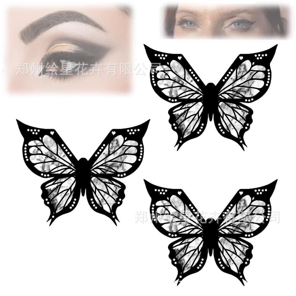 (Cross-border trading), butterfly, eye pencil with butterfly, liner, template, new collection 3