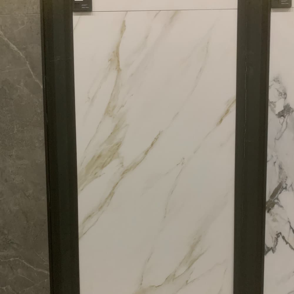 Carrara Gold Ceramic Tile 600x1200 - Matte Kitchen Bathroom 1