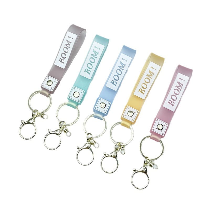 Keychain with accessories, doll PVC from soft rubber sheepskin, sheep 5
