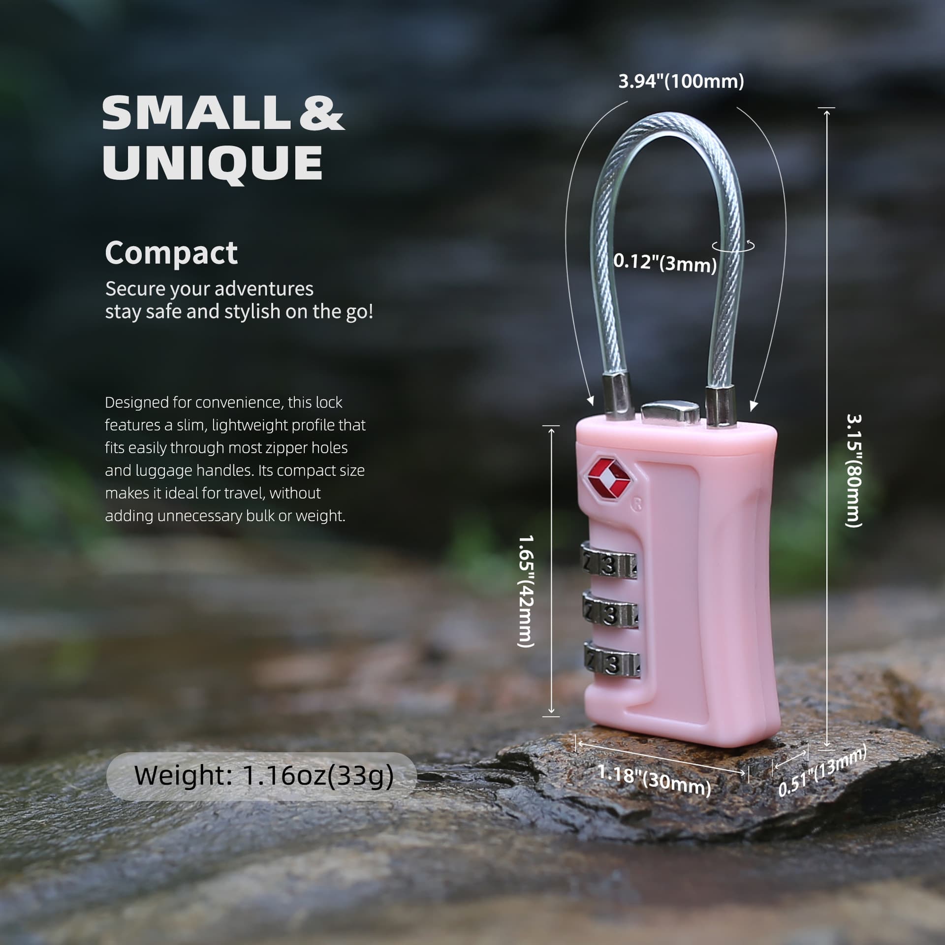 Travel abroad TSA Customs Lock Gym Suitcase Customs Lock Password Lock Padlock Password Lock 4