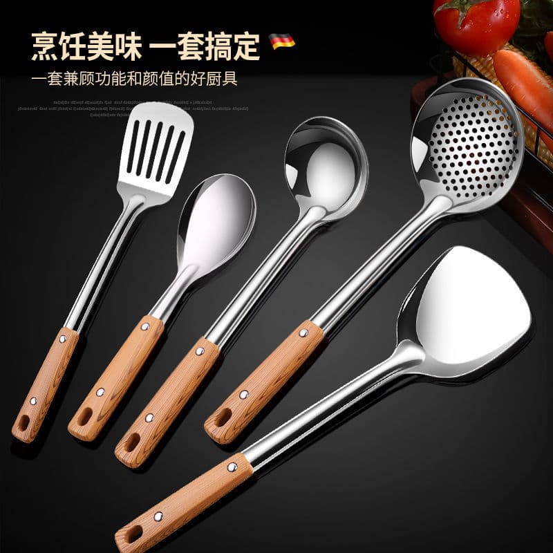 (Wholesale), kitchenware, set, spoon for home use, shovel, anti-scald, full set 3