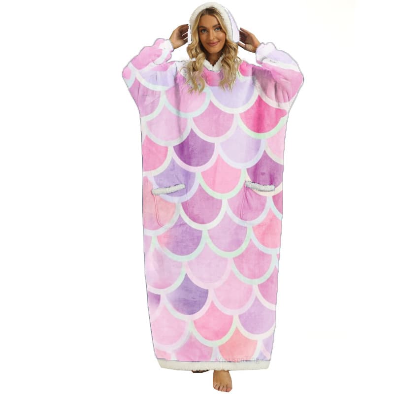 Winter 2024 lengthened and increased 150cm colorful big fish scales. 2