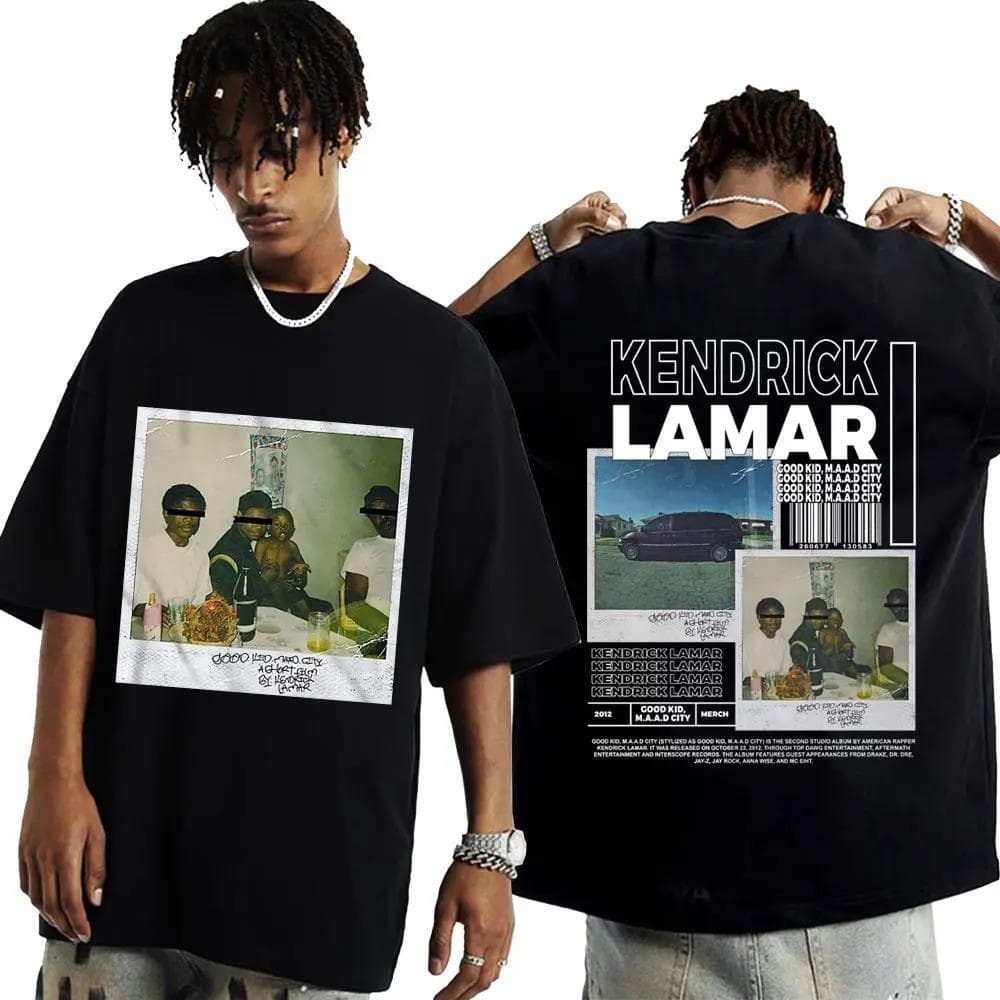 Rapper & Kendrick Lamar Good Kid T Shirt Men's Women's Fashion 1