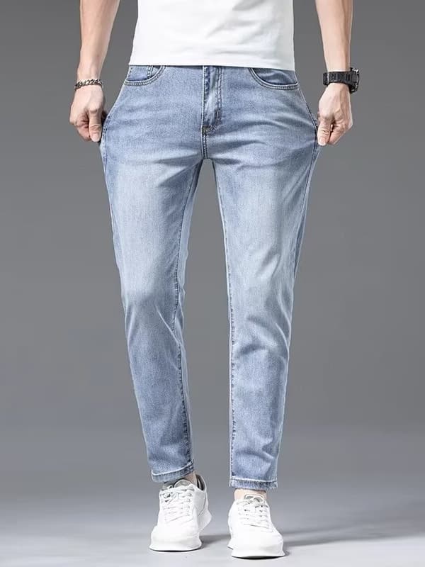 Thin soft elastic soft bullet, summer jeans, elite trousers 2