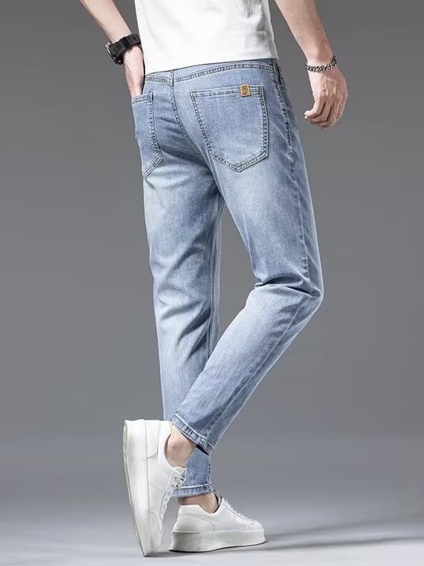 Thin soft elastic soft bullet, summer jeans, elite trousers 3