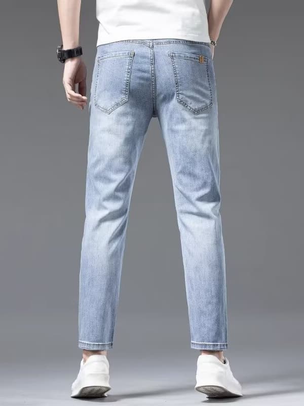 Thin soft elastic soft bullet, summer jeans, elite trousers 4