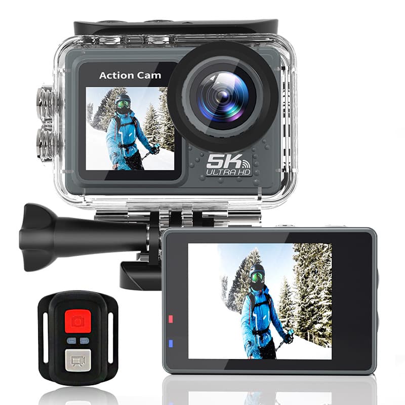 5K Action Camera Stabilized Waterproof Sports 5
