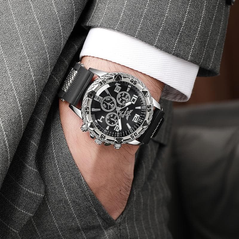 Watch, fashionable men's steel belt, Birthday gift 5
