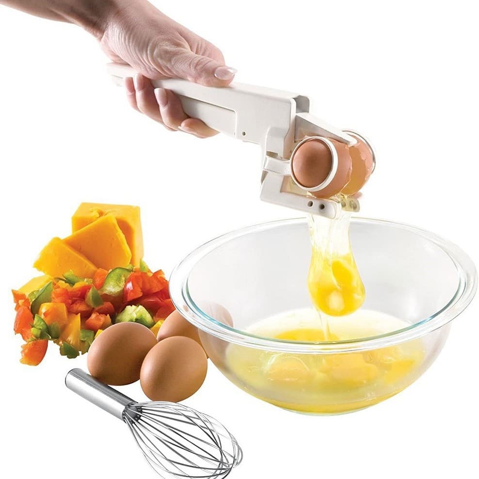 Egg Cracker Tool Separator Kitchen Gadget 2