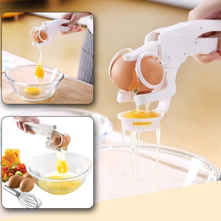 Egg Cracker Tool Separator Kitchen Gadget 1