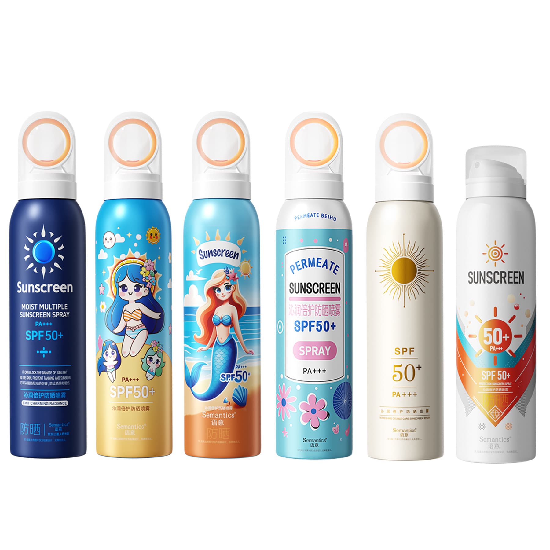 Brightening sun protection cream, handheld mousse, UF-protection, SPF50 4