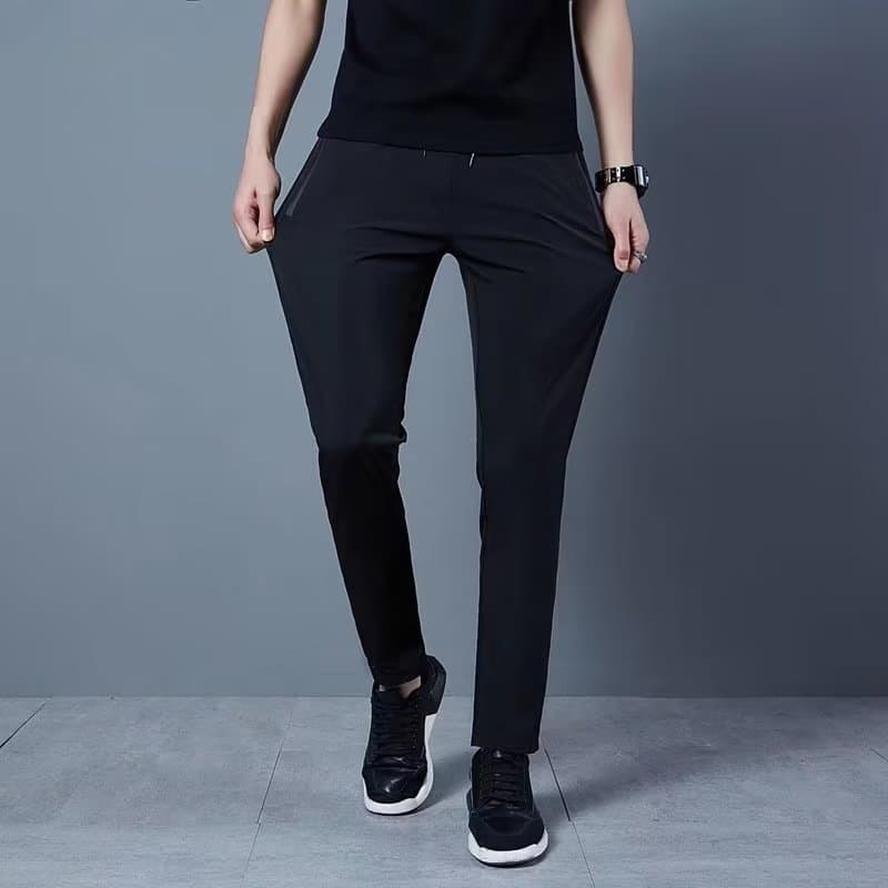 (Cross-border trading), (Wholesale), summer silk thin quick dry trousers for leisure, Korean style 4