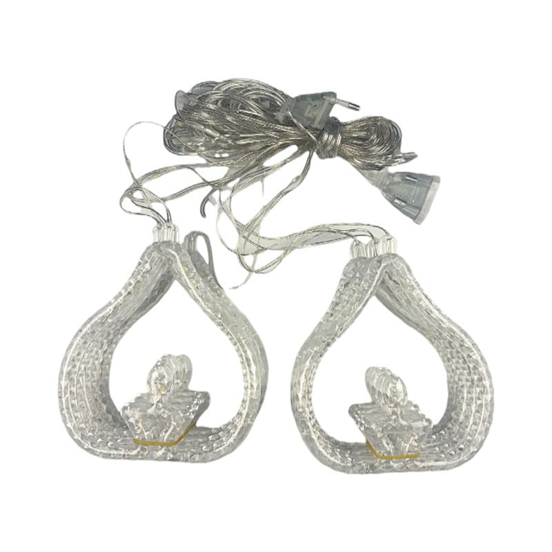 India Diwali LED Leather Thread Curtain Light Festival Decoration Atmosphere Moon Castle Light LED Decorative Light 5