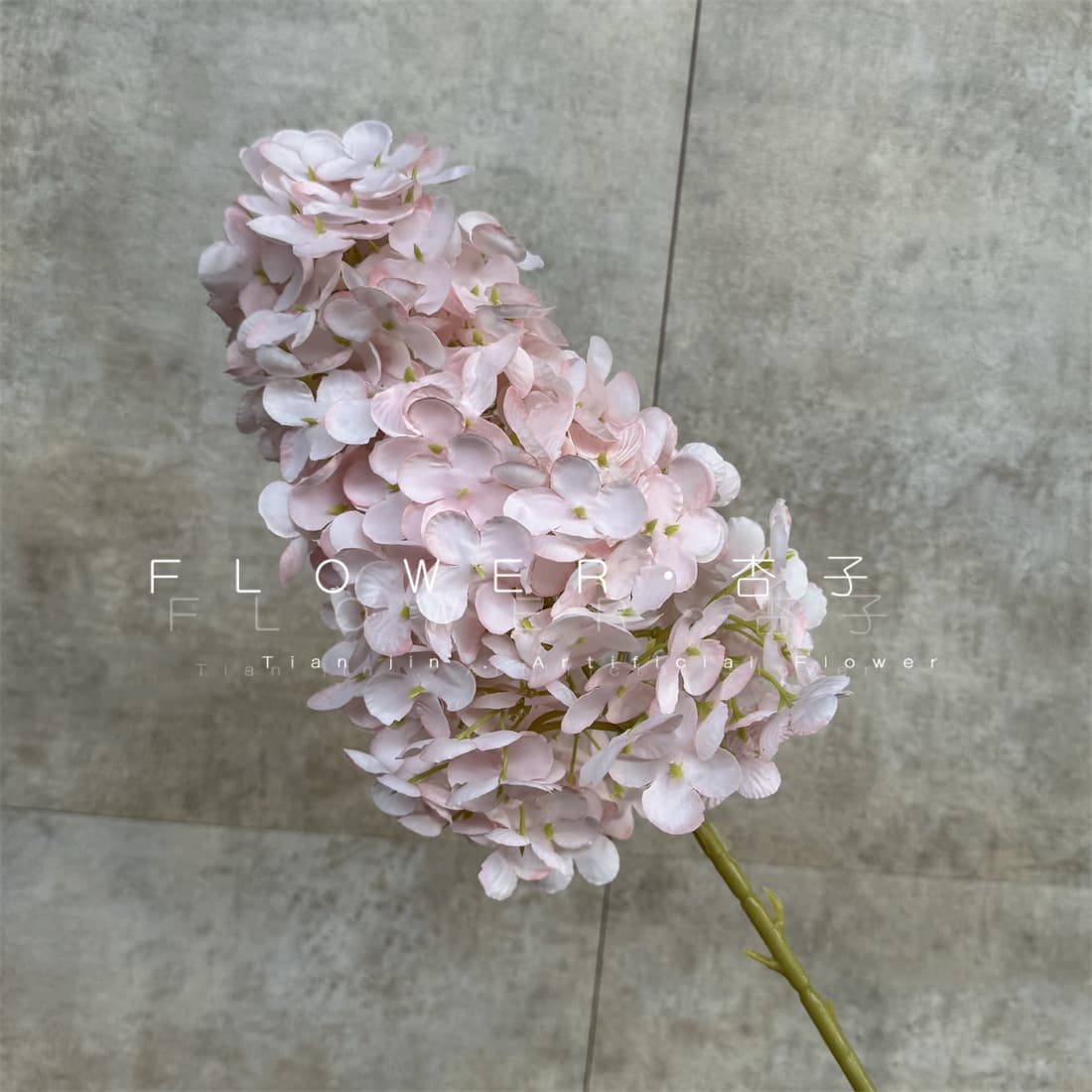 Single branch hydrangea artificial flower home decoration wedding flower arrangement shopping mall beauty display five-corner hydrangea row flower arrangement hydrangea 4