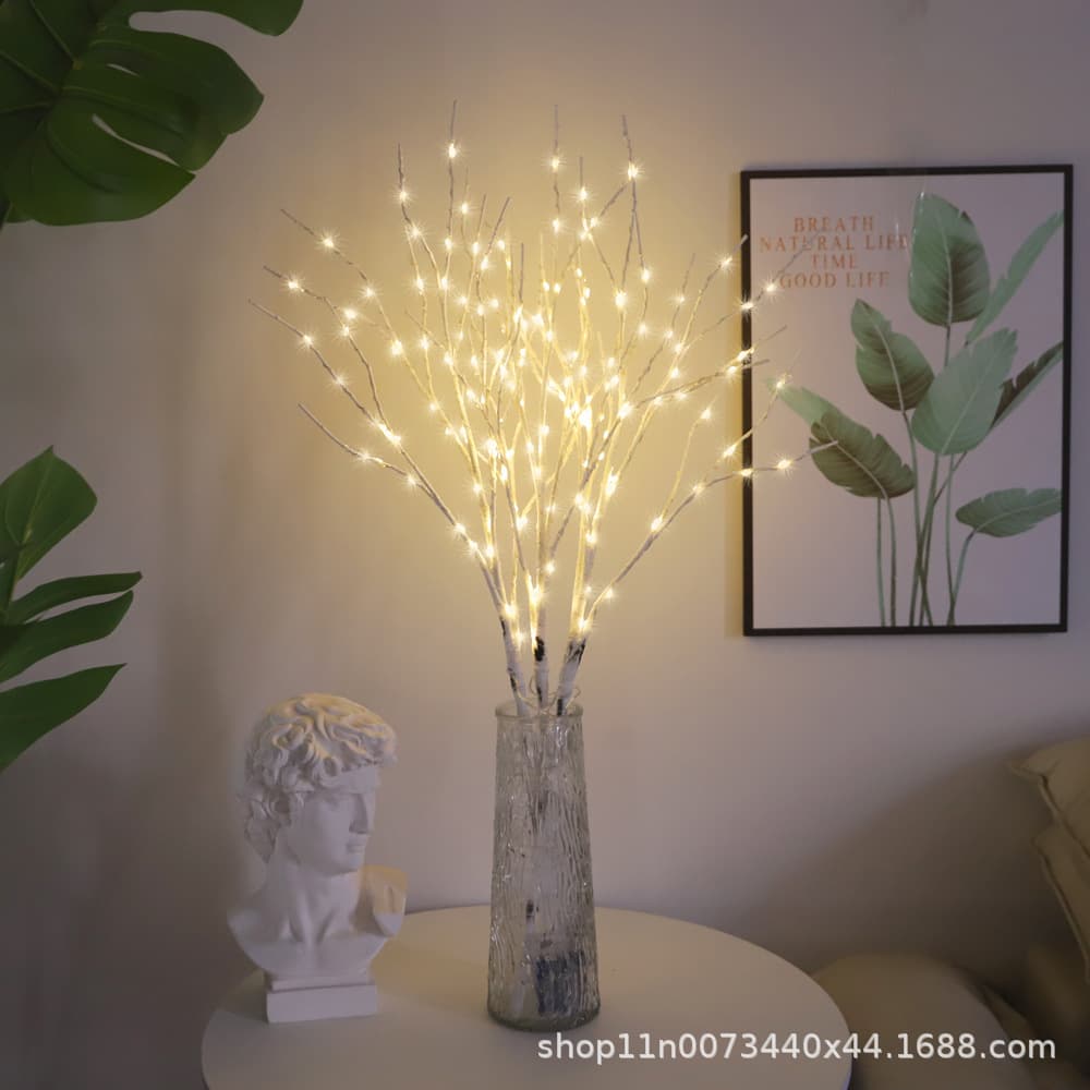Simulation 50LED birch branch lights Home decoration creative glowing branch lights Christmas Halloween decoration lights 2