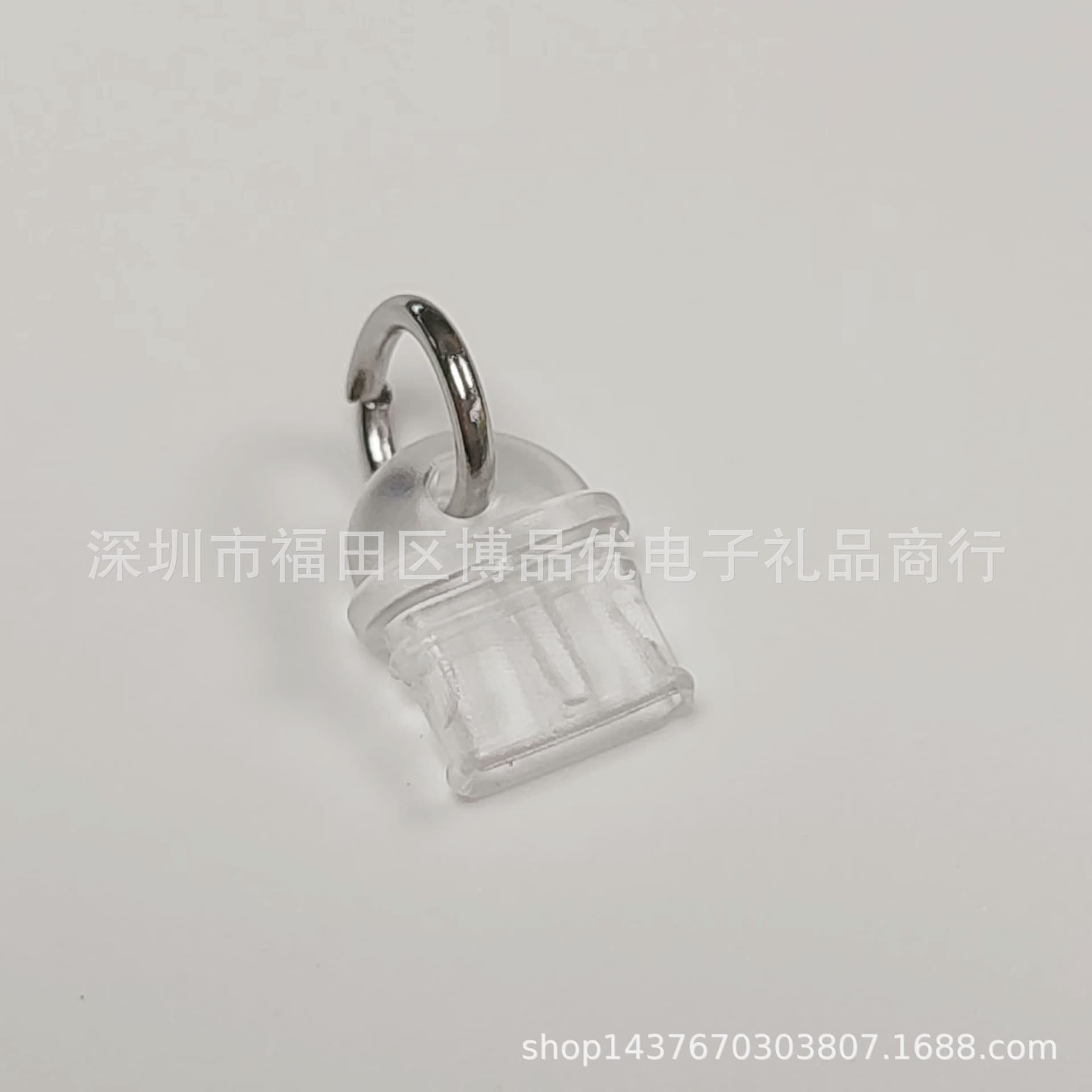 USB metal ring dust plug type-c silicone plug USB dust cover charging port waterproof sealed silicone products 3