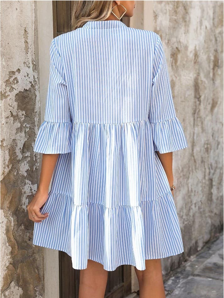 (Cross-border trading), dress, doll, European style, new collection, V-neckline, doll collar 2