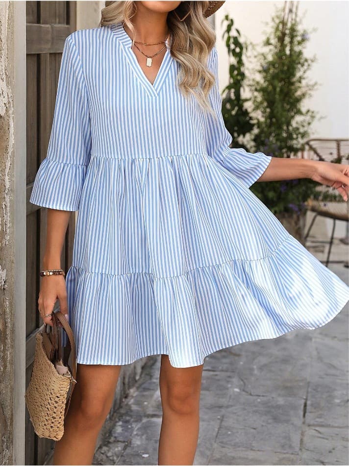(Cross-border trading), dress, doll, European style, new collection, V-neckline, doll collar 1