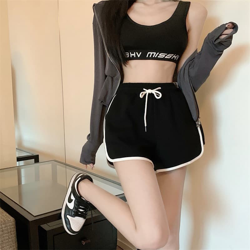 Trend sports breathable shorts, brand trousers, American style, loose fit 3