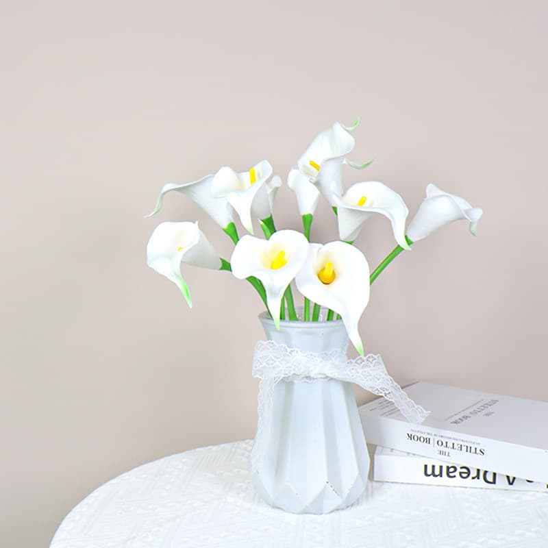(Cross-border trading), polyurethane small realistic calla lilies, flower arrangements, wedding flowers, photo shoot props 3