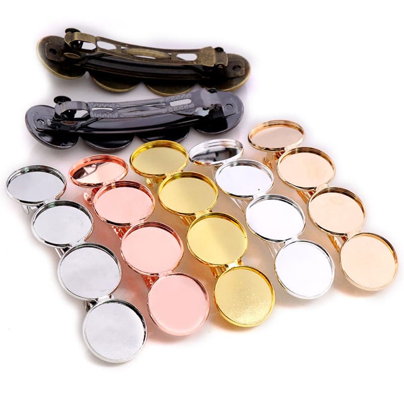 Hairgrip, hairpin, accessory, accessories, with gem, 20mm, 4 pieces, 8G 1