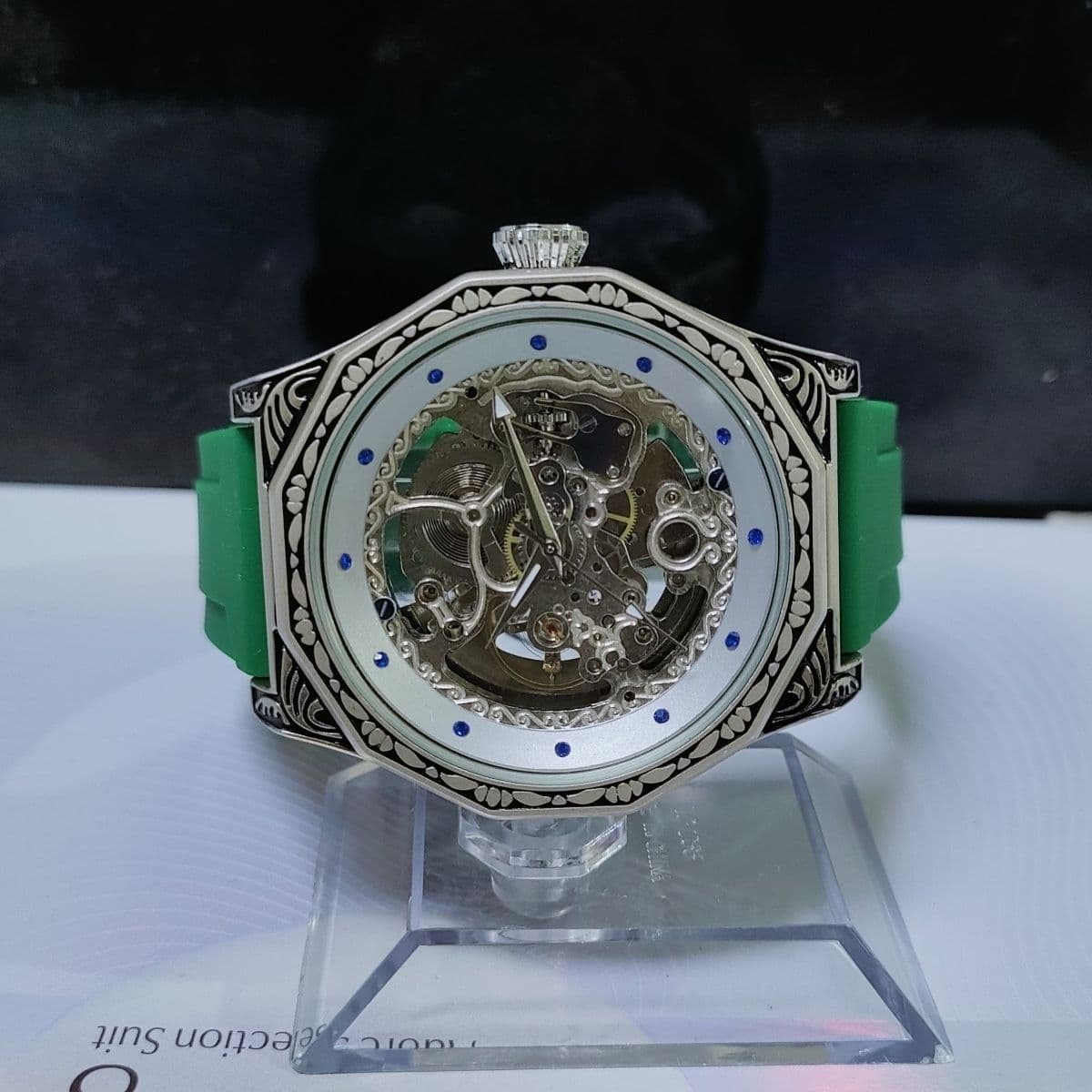 Mechanical fashionable men's watch, waterproof bike cassette for students, fully automatic 5