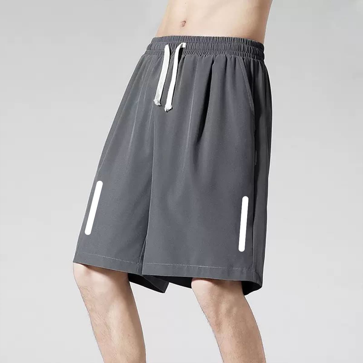 Men's silk quick dry summer thin sports shorts, trousers for leisure, Collection Year 2024, suitable for outdoor wear, for running 2