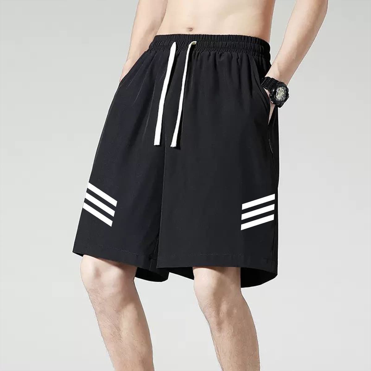 Men's silk quick dry summer thin sports shorts, trousers for leisure, Collection Year 2024, suitable for outdoor wear, for running 5