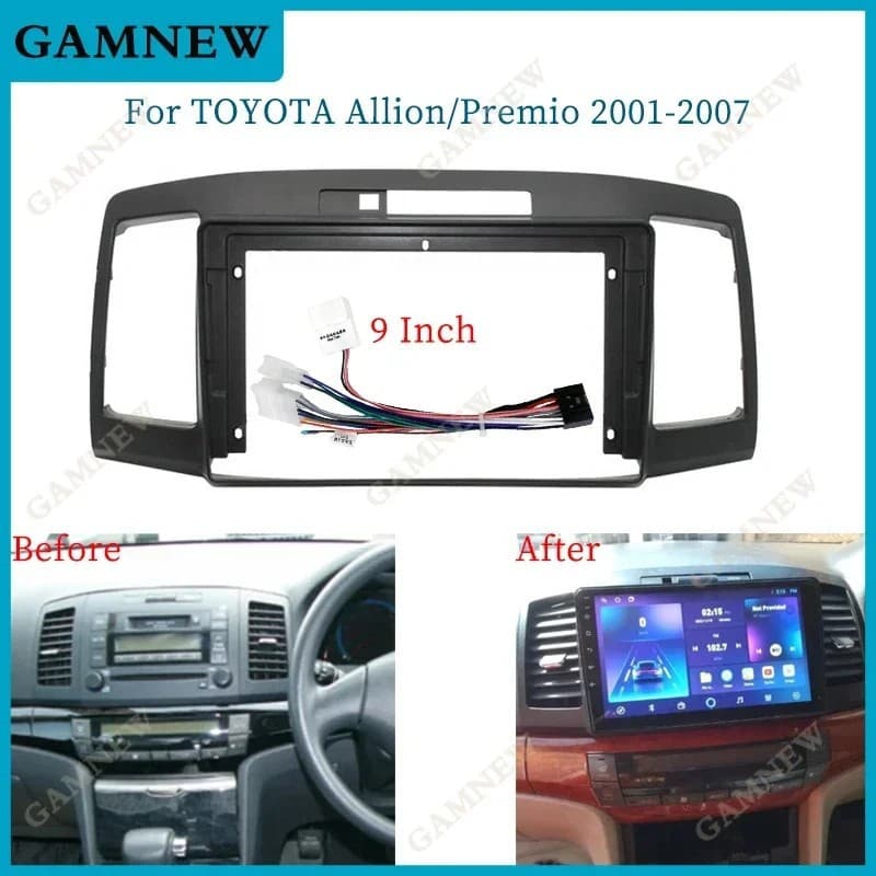 TOYOTA ALLION navigation panel frame is suitable for 2001-2007 TOYOTA ALLION Android navigation panel frame 1