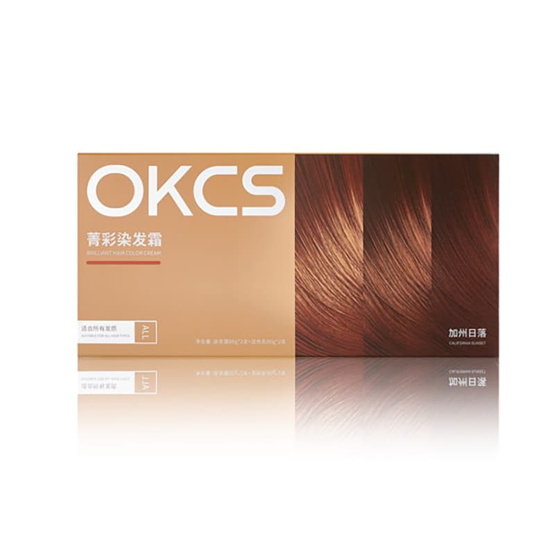 OKCS Coffee hair dye contains rose for men and women 5