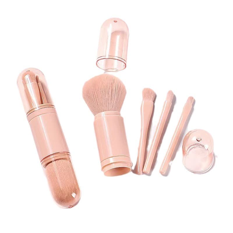 Small handheld universal brush, loose powder for traveling, eye shadow, face blush, capsule 5