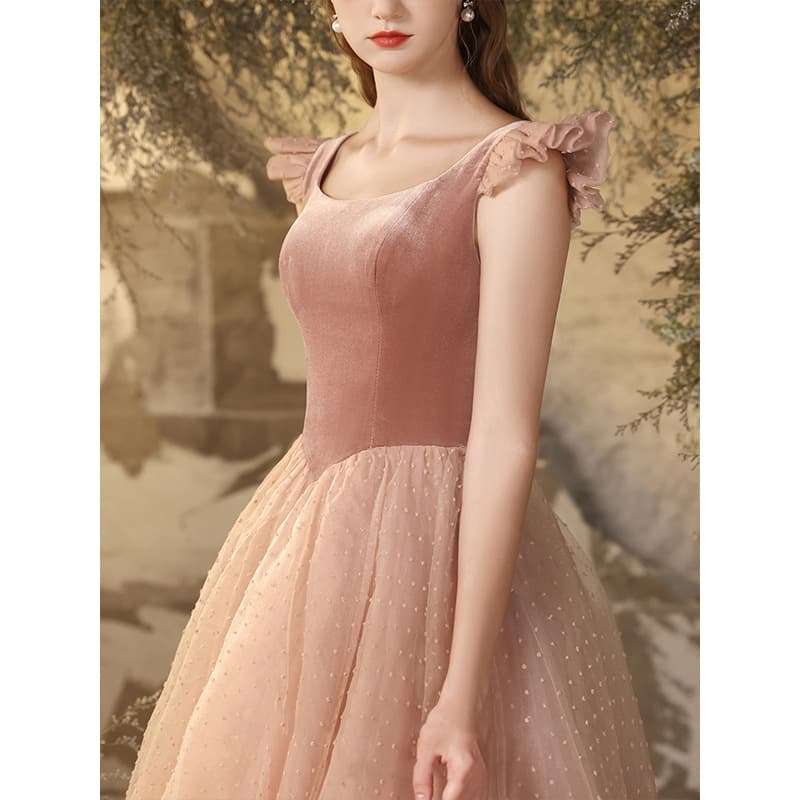 Fuchsia evening dress for students, 2025 years, Birthday gift, graduation party 3